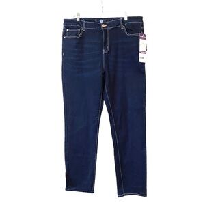 Blueberry Denim Jeans Dark Wash Blue Sculpting Stretch High Rise Size 18 NWT